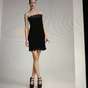 Philosophy di Alberta Ferretti Strapless Lace Mini Dress 4